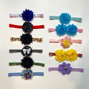 NWOT Handmade Flower Girls Headbands